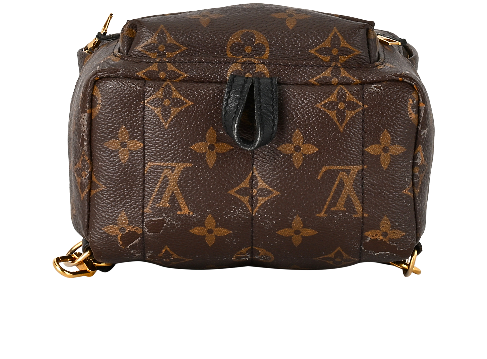 Mini Palm Springs, &pound;1,250, Handbags, Brown, Canvas, Top view